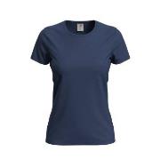 Stedman Comfort-T Crew Neck T-shirt Marine bomull Small Dame