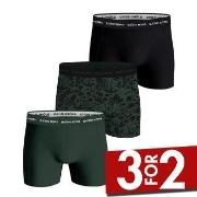 Björn Borg 3P Cotton Stretch Boxer 1565 Svart/Grønn bomull Medium Herr...