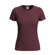 Stedman Classic Women T-shirt Vinrød  bomull Large Dame