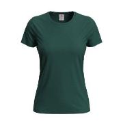 Stedman Classic Women T-shirt Mørkgrørnn  bomull X-Large Dame