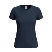 Stedman Classic Women T-shirt Mørkblå bomull Medium Dame