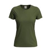 Stedman 4P Classic Women T-shirt Militærgrønn bomull Small Dame