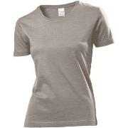 Stedman Classic Women T-shirt Mørkgrå  bomull XX-Large Dame