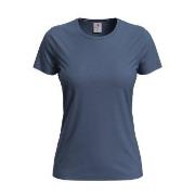 Stedman Classic Women T-shirt Denimblå bomull X-Large Dame