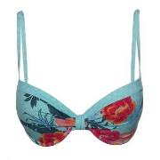 Esprit Peony Beach Padded Push Up Bikini Turkis Mønster B 42 Dame