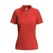 Stedman Polo Women Oransje/Rød bomull Small Dame