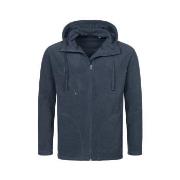 Stedman Hooded Fleece Jacket For Men Mørkblå polyester Large Herre