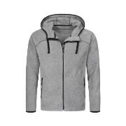 Stedman Power Fleece Jacket For Men Grå polyester Medium Herre