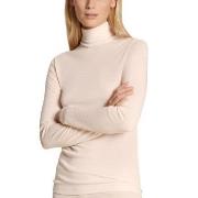 Calida True Confidence Polo Shirt Long Sleeve Benhvit Medium Dame