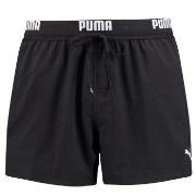 Puma Badebukser Logo Short Length Swim Shorts Svart polyester Large He...