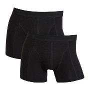 Claudio 2P Cotton Trunks Helsvart bomull Large Herre