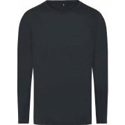 JBS of Denmark Wool Long Sleeve T-shirt Svart ull X-Large Herre