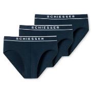 Schiesser 3P 95-5 Organic Cotton Rio Brief Marine bomull X-Large Herre