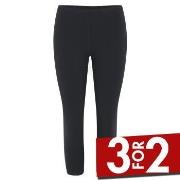 Decoy Capri Leggings Svart økologisk bomull Medium Dame