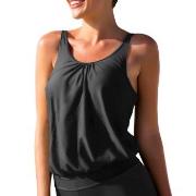 Wiki Loose Tankini Top Svart E/F Medium Dame