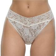 Hanky Panky Truser 2P Original Rise Thong Benhvit nylon One Size Dame