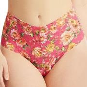 Hanky Panky Truser 3P Signature Lace Print Retro Thong Rosa blomstret ...