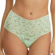 Hanky Panky Truser 2P Signature Lace Retro Thong D1 Mintgrønn nylon On...