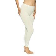 Lady Avenue Bamboo Long Leggings Benhvit Bambus Large Dame