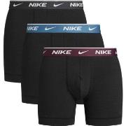 Nike 6P Everyday Essentials Cotton Stretch Boxer D1 Svart/Vinrød bomul...