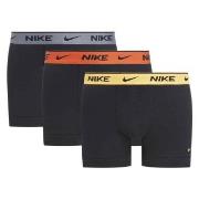 Nike 6P Everyday Essentials Cotton Stretch Trunk D1 Svart/Grå/Rød bomu...