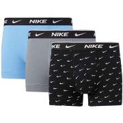 Nike 9P Everyday Essentials Cotton Stretch Trunk D1 Grå/Blå bomull Med...
