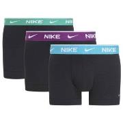 Nike 6P Everyday Essentials Cotton Stretch Trunk D1 Svart m Lilla bomu...