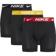 Nike 6P Everyday Essentials Micro Boxer Brief Svart/Rød polyester Larg...