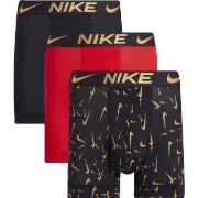 Nike 9P Everyday Essentials Micro Boxer Brief Svart/Gull polyester Lar...