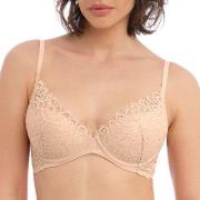 Wacoal BH Raffine Plunge Push Up Bra Beige D 75 Dame