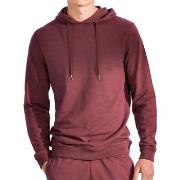 Bread and Boxers Organic Cotton Men Hooded Shirt 2P Vinrød  Large Herr...