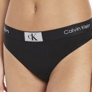 Calvin Klein Truser 3P CK96 Cotton Thong Svart bomull Small Dame