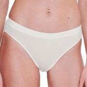 Sloggi Truser 2P GO Casual High Leg Briefs Benhvit bomull Large Dame