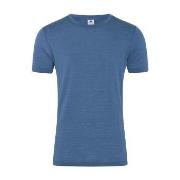 Dovre Wool Light T-Shirt Blå ull X-Large Herre