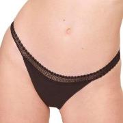 Sloggi Truser 2P GO Ribbed Tanga Briefs Svart økologisk bomull Medium ...