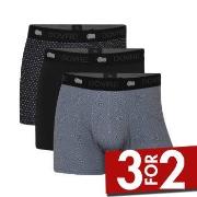 Dovre 3P Recycled Polyester Boxers Svart/Grå polyester Medium Herre