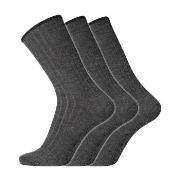 Dovre Strømper 3P Wool No-Elastic Socks Mørkgrå  Str 40/45 Herre