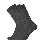 Dovre Strømper 3P Wool Socks Mørkgrå  Str 45/48 Herre