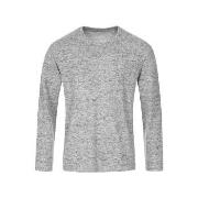 Stedman Knit Long Sleeve For Men Lysgrå XX-Large Herre