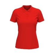 Stedman Lux Short Sleeve Polo For Women Rød bomull XX-Large Dame