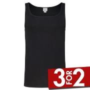 Jockey Cotton A-Shirt Svart bomull Large Herre