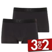 Jockey 2P Short Trunks Svart polyamid Large Herre