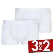 Jockey 2P Short Trunks Hvit polyamid Large Herre