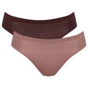 Sloggi Truser 4P ZERO Motion Ultra High Leg Brief Brun polyester Small...