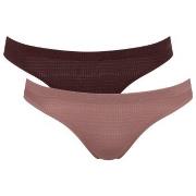 Sloggi Truser 4P ZERO Motion Mini Brief Brun polyester Large Dame