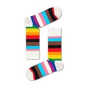 Happy socks Strømper 2P Pride Stripe Sock Hvit Mønster bomull Str 36/4...