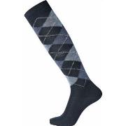 Egtved Strømper Printed Wool Kneehigh Sock Mørkblå Str 45/48 Herre