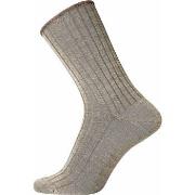 Egtved Strømper Wool No Elastic Rib Socks Sand Str 40/45