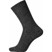 Egtved Strømper Wool Ribbed Sock Mørkgrå  Str 40/45