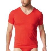 Bruno Banani Check Line 2 0 V-Shirt Rød polyamid X-Large Herre